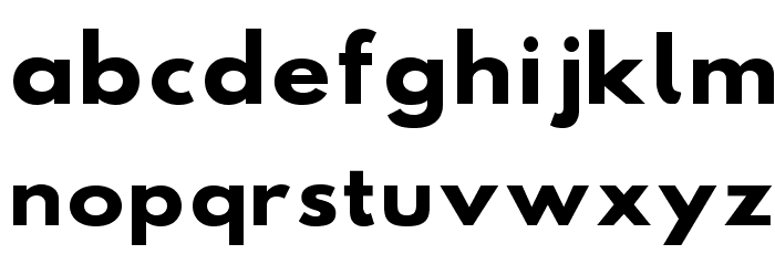 Hussar Bold SuperExtended Font LOWERCASE