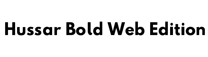 Hussar Bold Web Edition Font