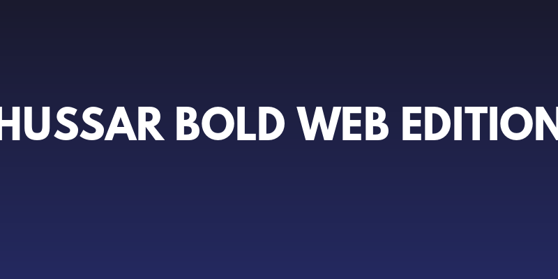 Hussar Bold Web Edition Social Header