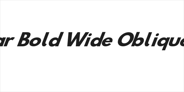 Hussar Bold Wide Oblique Four Logo