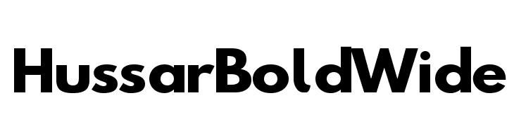 Hussar Bold Wide Font