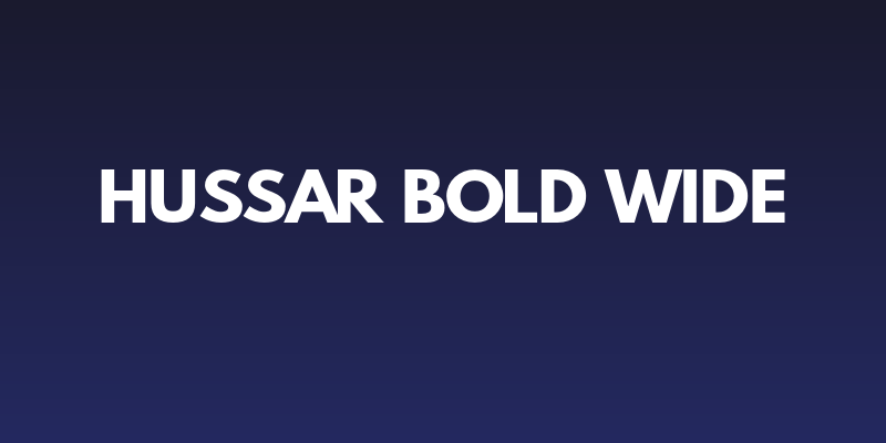 Hussar Bold Wide Social Header