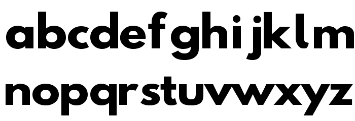 Hussar Bold Wide Font LOWERCASE