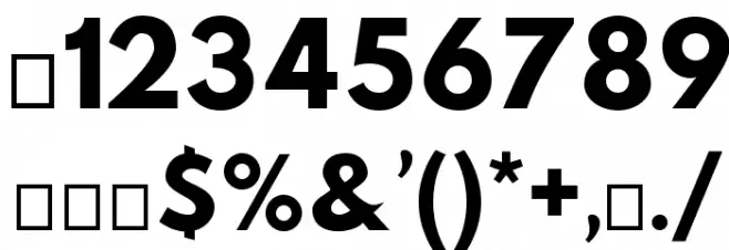 Hussar Bold Font OTHER CHARS