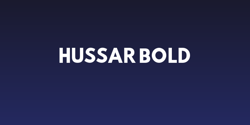 Hussar Bold Social Header