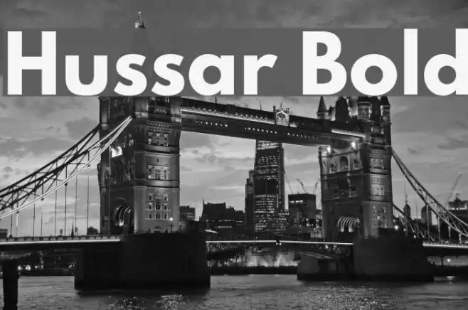 Hussar Bold Font examples