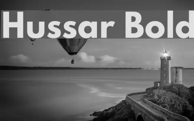 Hussar Bold Font examples