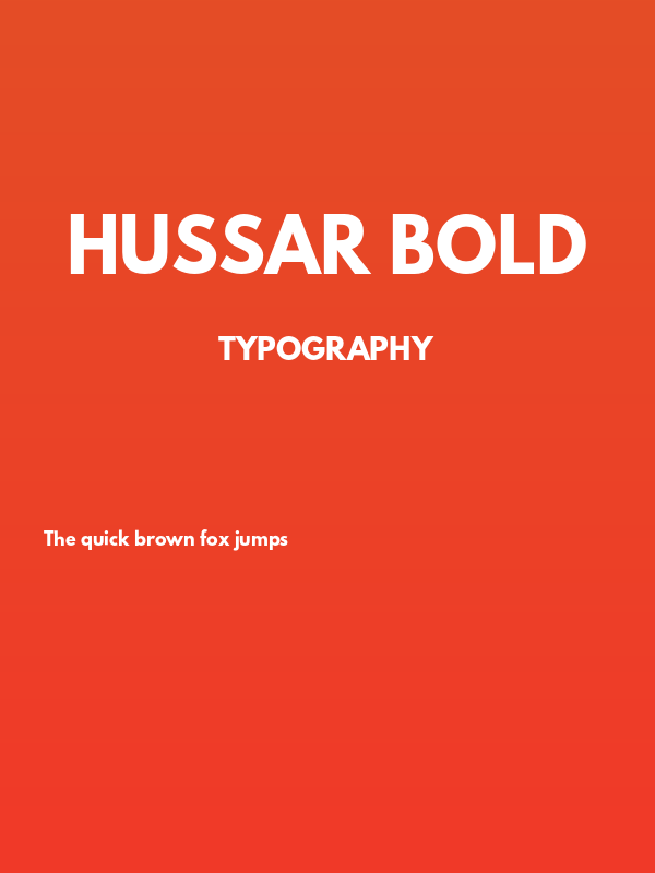 Hussar Bold Poster