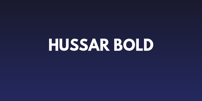 Hussar Bold Social Header