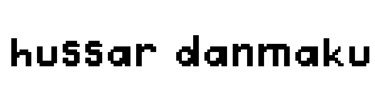 Hussar Danmaku Font