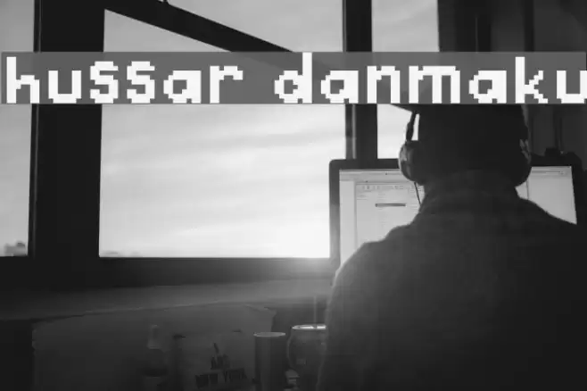 Hussar Danmaku Font examples