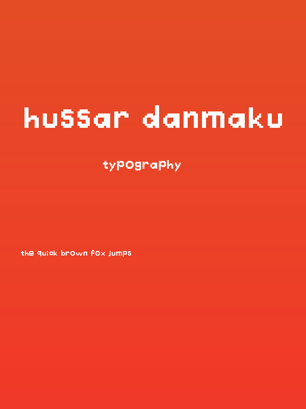 Hussar Danmaku Poster