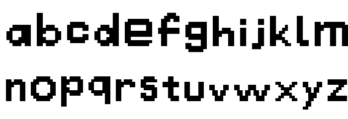 Hussar Danmaku Font LOWERCASE