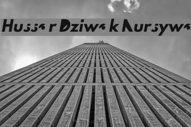 Hussar Dziwak Kursywa  examples