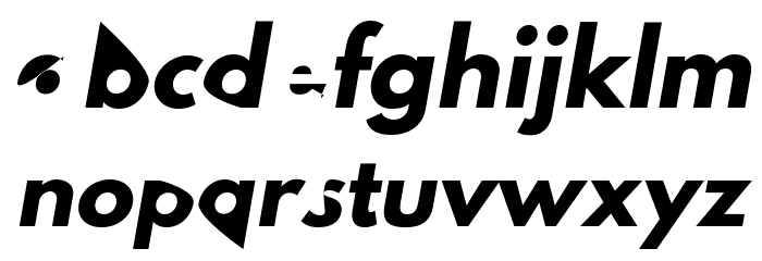 Hussar Dziwak Kursywa Font LOWERCASE