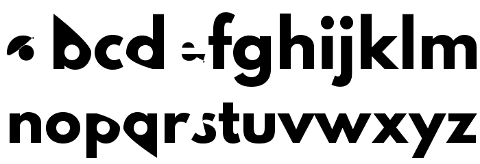 Hussar Dziwak Font LOWERCASE