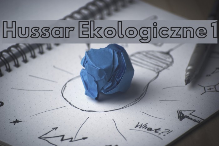 Hussar Ekologiczne 1 Font examples