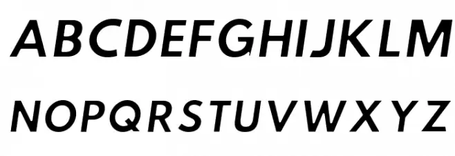 Hussar Ekologiczne 2 Oblique Font Litere mari
