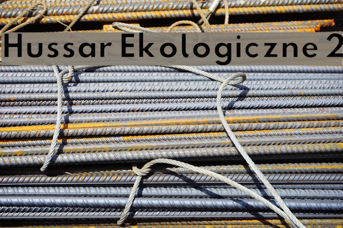 Hussar Ekologiczne 2 Font examples