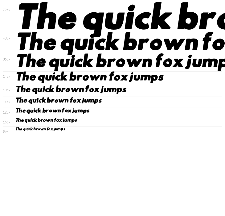 Hussar Gothic Oblique Waterfall