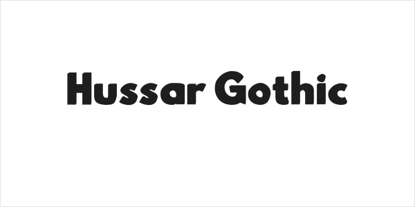 Hussar Gothic Logo