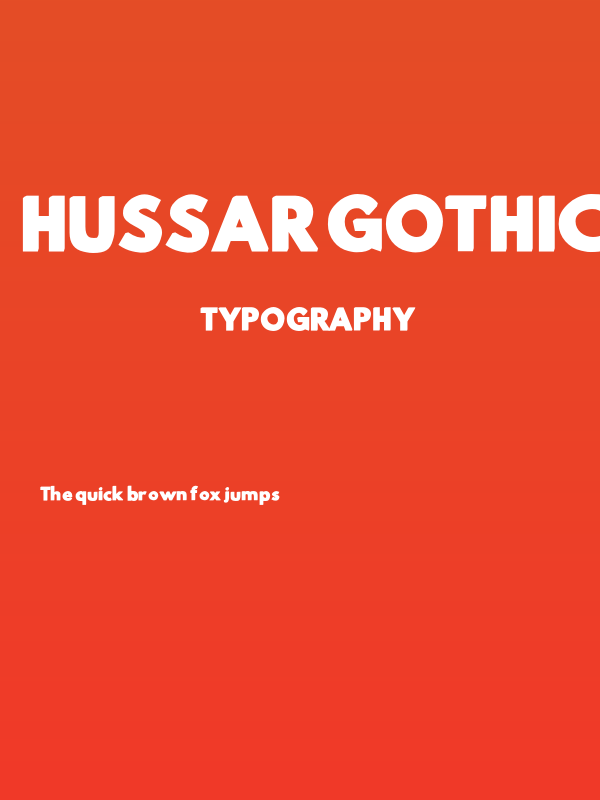 Hussar Gothic Poster