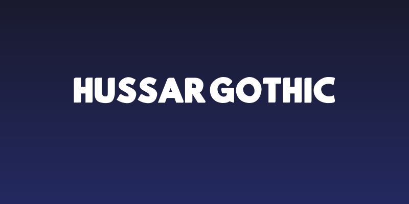 Hussar Gothic Social Header