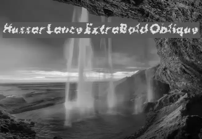 Hussar Lance ExtraBold Oblique Font examples