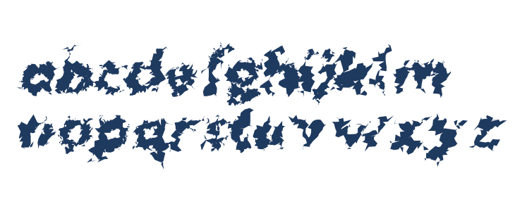 Hussar Lance ExtraBold Oblique Lowercase