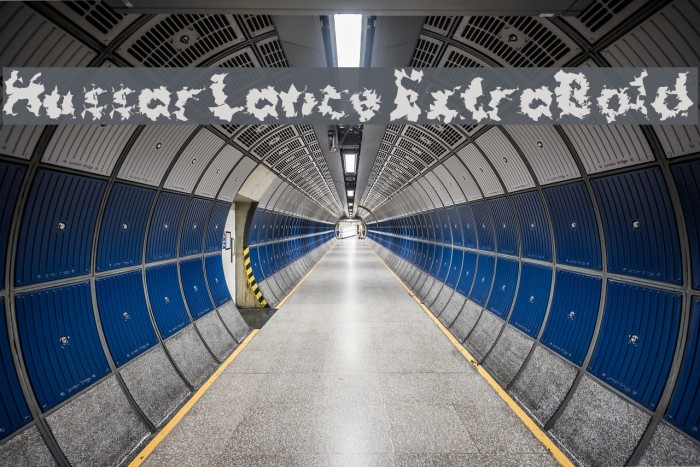 Hussar Lance ExtraBold Font examples