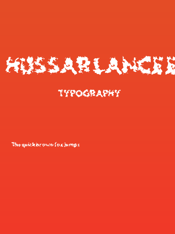 Hussar Lance ExtraBold Poster