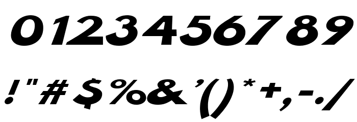 Hussar Milosc Oblique Font OTHER CHARS