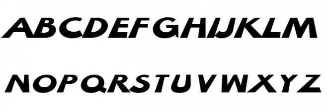 Hussar Milosc Oblique Font Litere mari