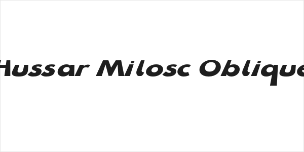 Hussar Milosc Oblique Logo