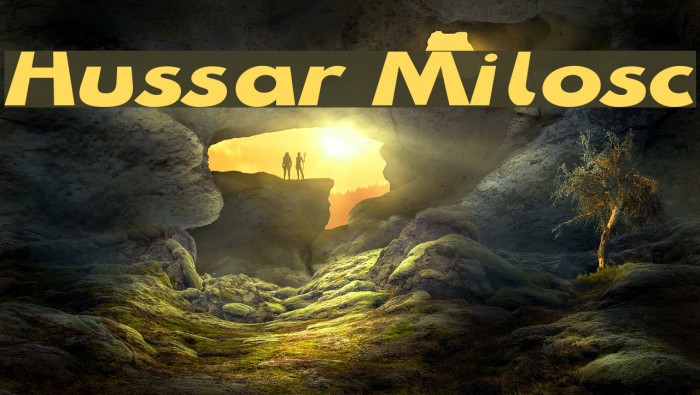 Hussar Milosc Font examples