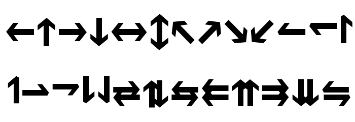 Hussar Motorway Font LOWERCASE