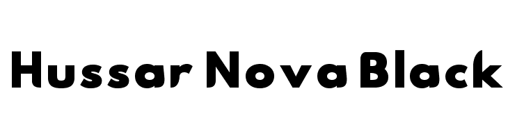 Hussar Nova Black  免费字体下载