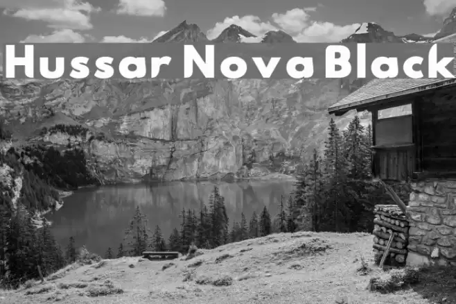 Hussar Nova Black Font examples