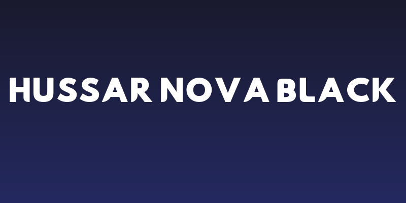 Hussar Nova Black Social Header
