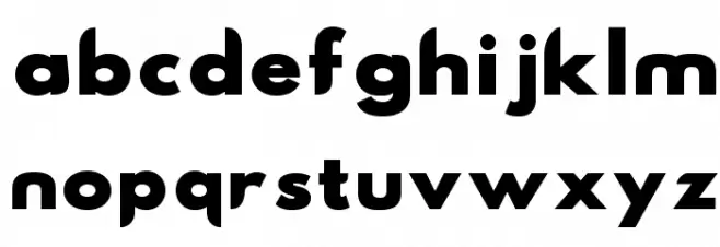 Hussar Nova Black Font LOWERCASE