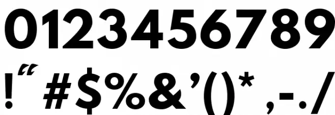 Hussar Nova Bold Font OTHER CHARS