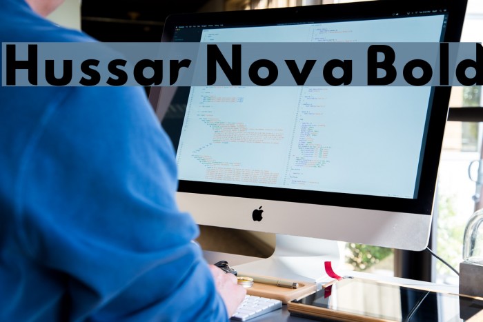 Hussar Nova Bold Font examples