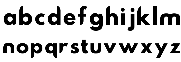 Hussar Nova Bold Font LOWERCASE