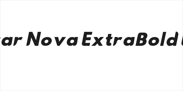 Hussar Nova ExtraBold Italic Logo