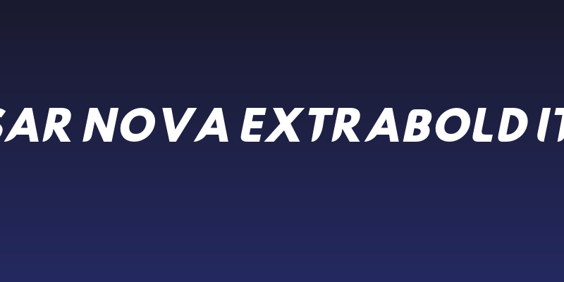 Hussar Nova ExtraBold Italic Social Header