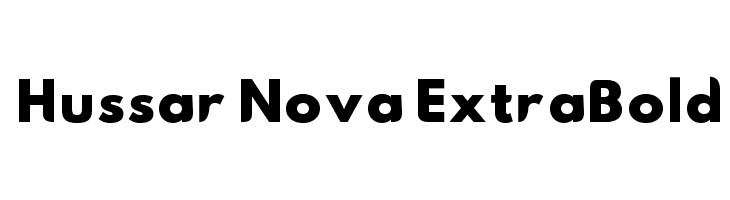 Hussar Nova ExtraBold Font