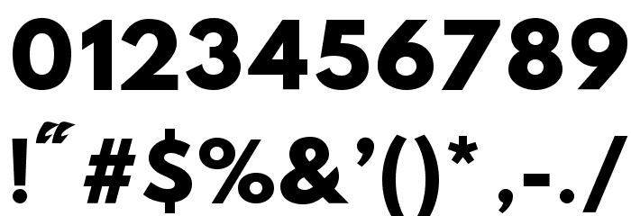 Hussar Nova ExtraBold Font OTHER CHARS