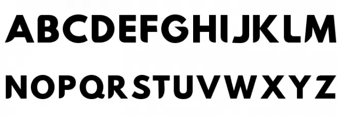 Hussar Nova ExtraBold Шрифта ВЕРХНИЙ