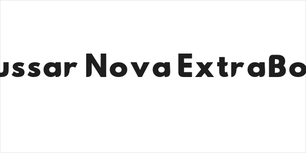 Hussar Nova ExtraBold Logo