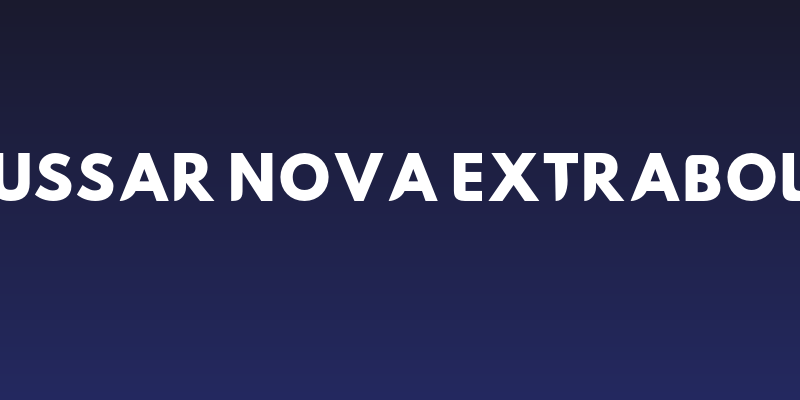 Hussar Nova ExtraBold Social Header